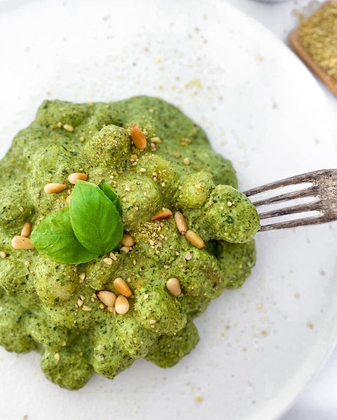 Gnocchi with Creamy Pesto | Cashew Parmesan