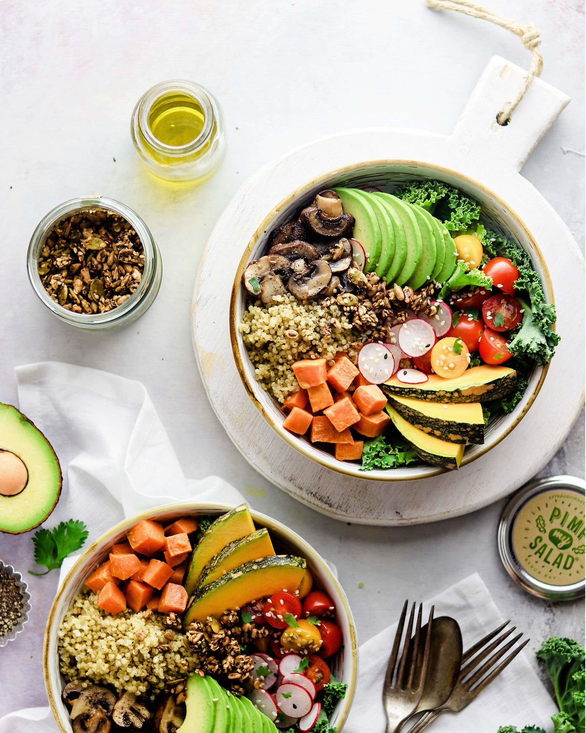 Buddha Bowl Topped with Super Seeds Sprinkles