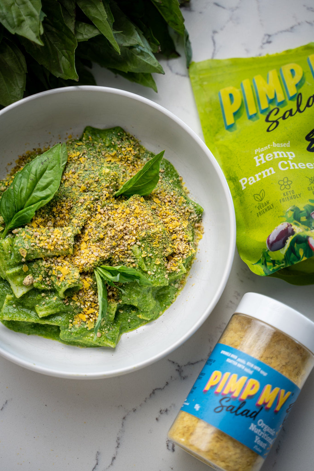 Green Goddess Pasta | Nutritional Yeast, Hemp Parmesan