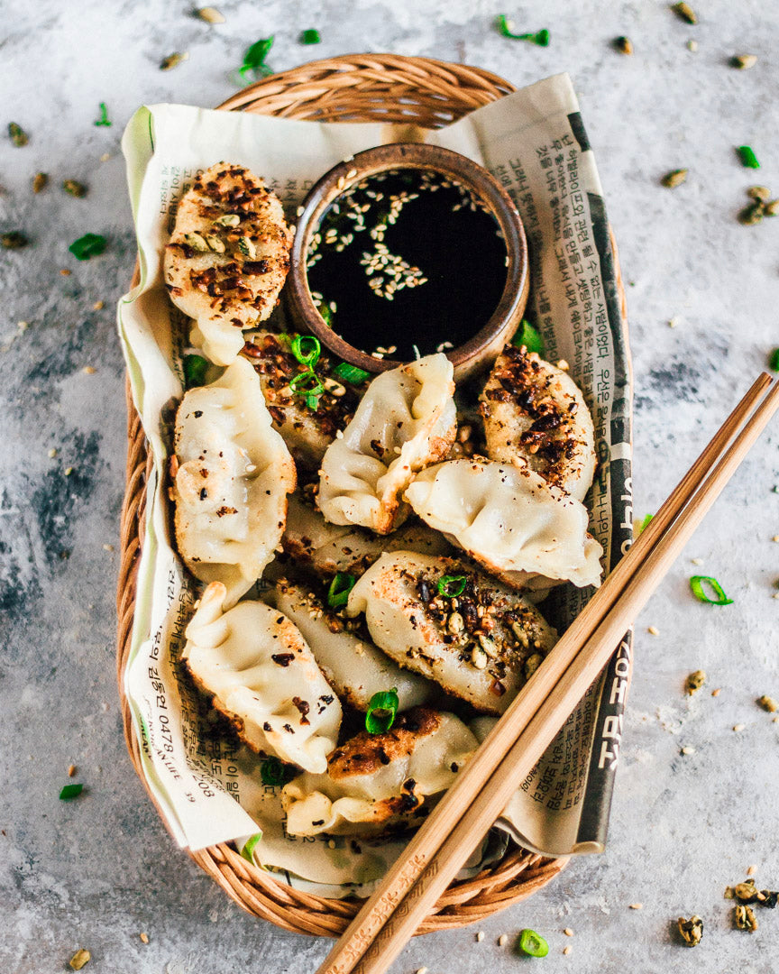 Vegan Dumplings | Flavoured with Sea Superfoods Sprinkles — Pimp My Salad
