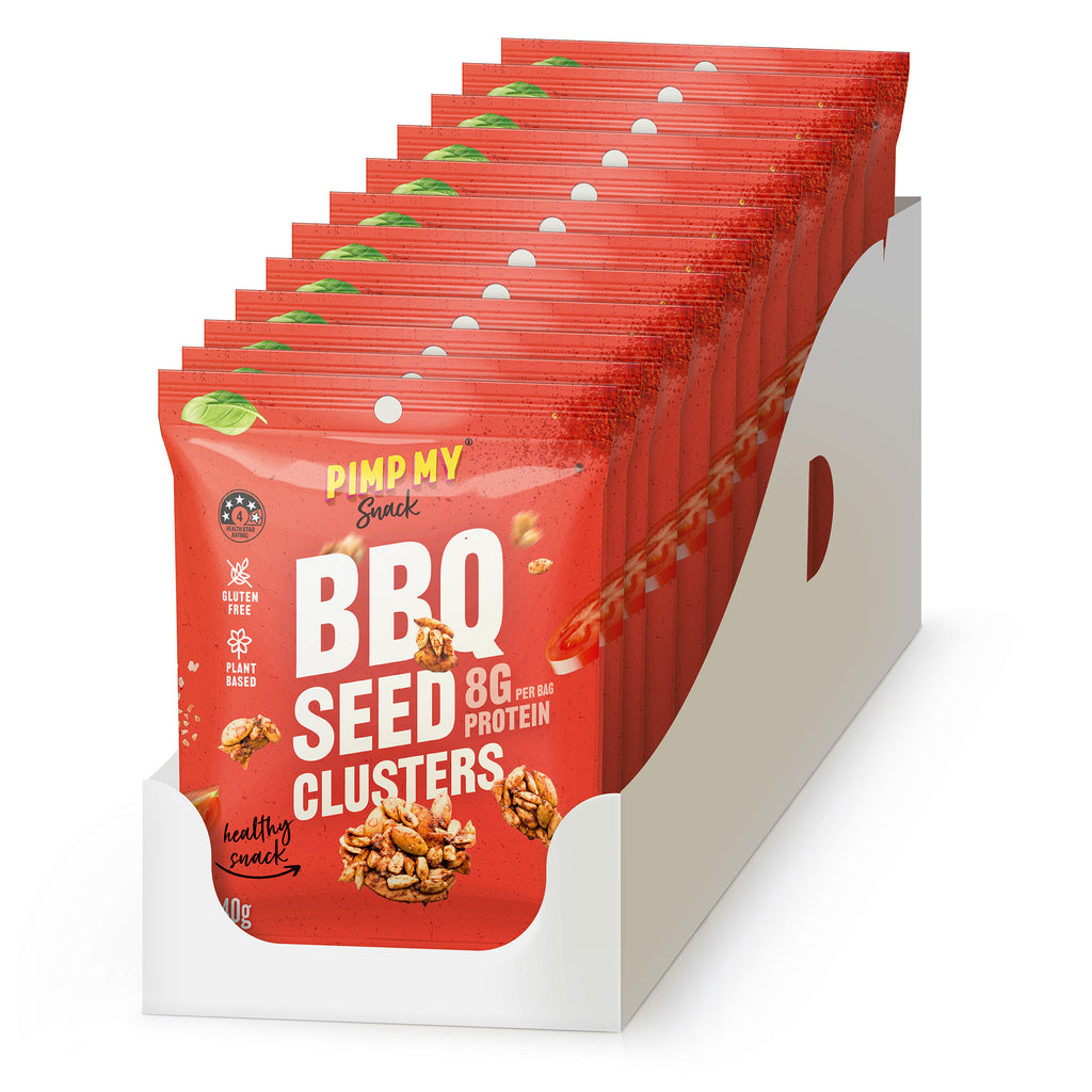 Snacking BBQ Seed Clusters: Box of 12 – Great for Lunchbox | Pimp My Snack