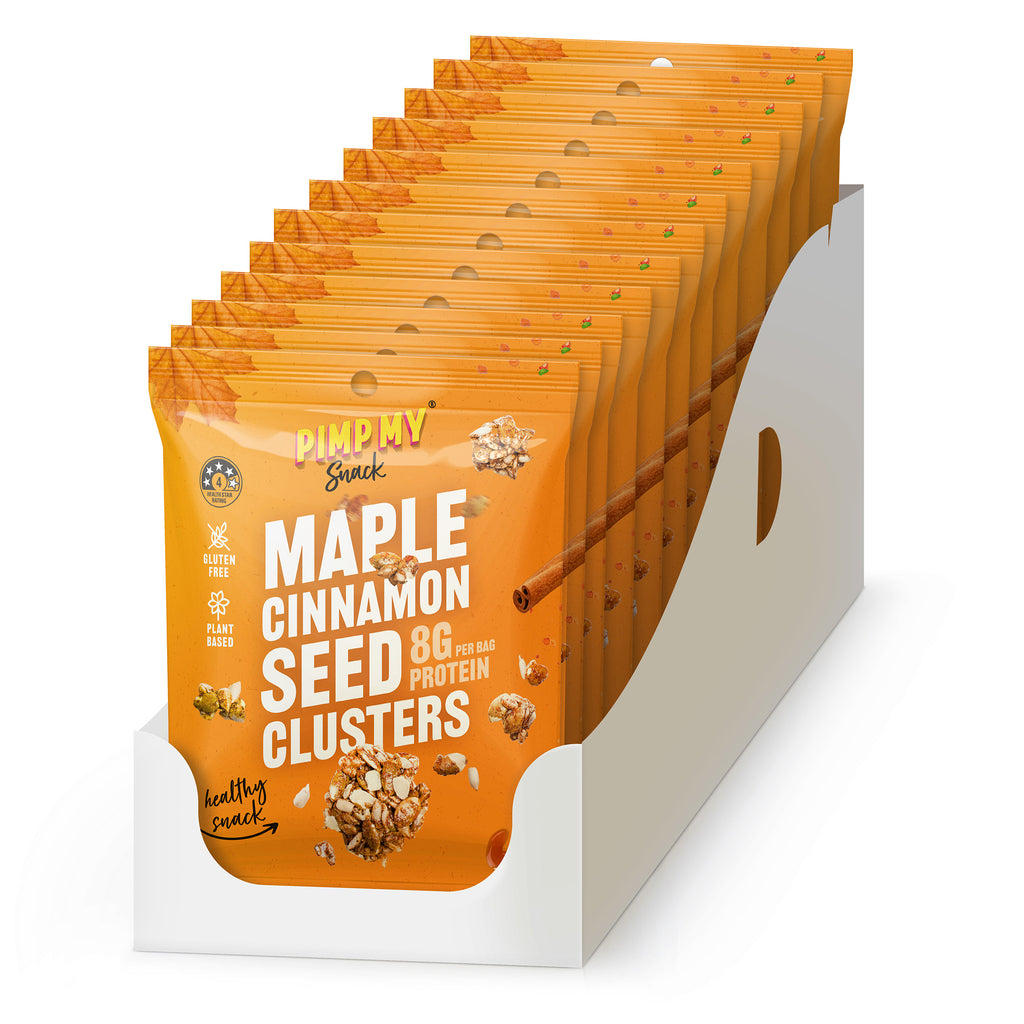 Snacking Maple Cinnamon Seed Clusters: Box of 12 – Perfect for Lunchbox | Pimp My Snack