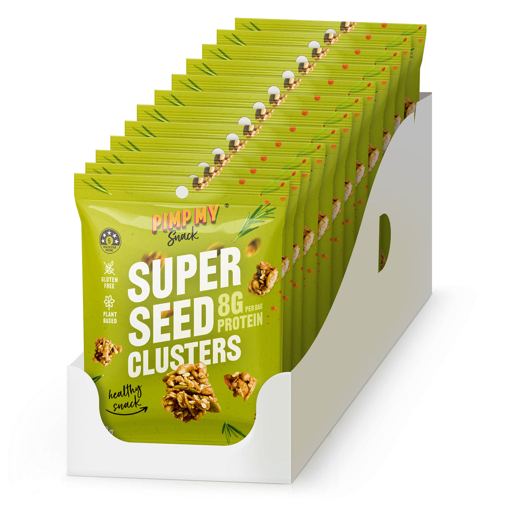 Snacking Super Seed Clusters: Box of 12 – Perfect for Lunchbox | Pimp My Snack